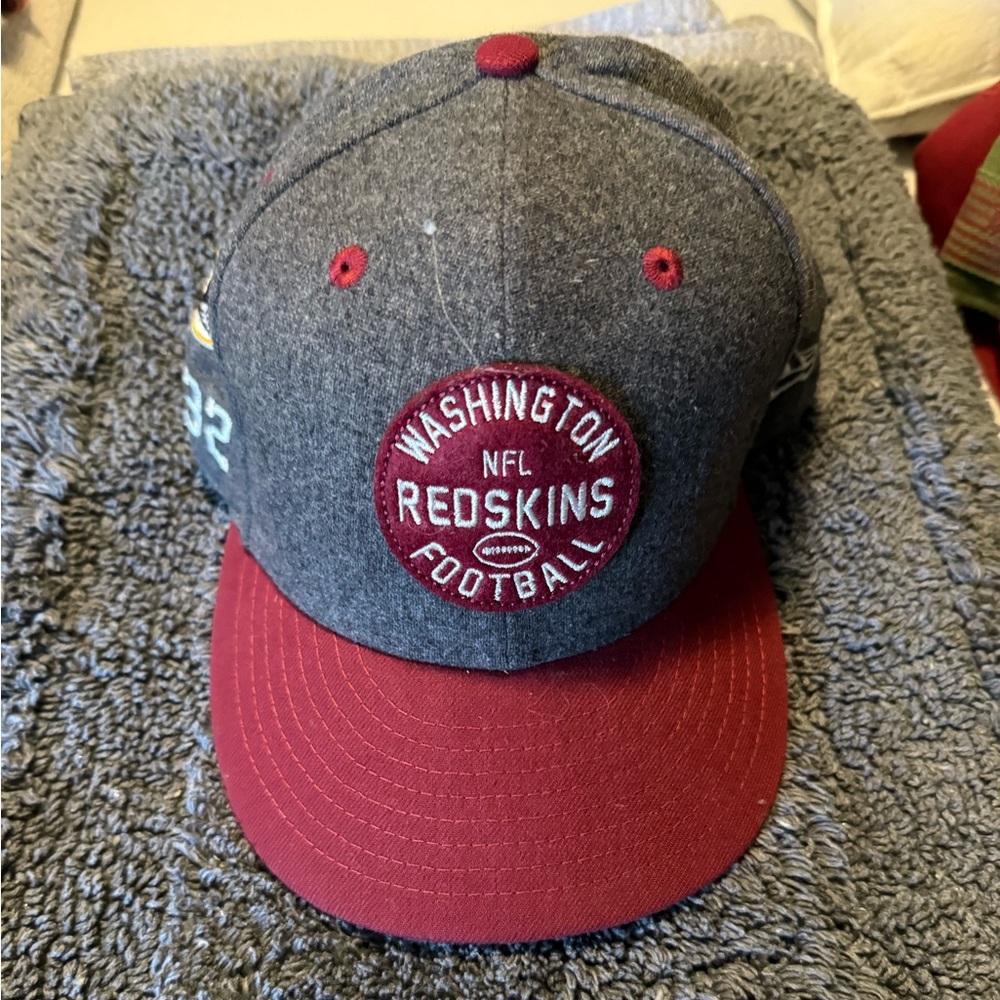 Washington Redskins New Era NFL 59Fifty 1932 SnapBack Hat Gray Red 7 1/4